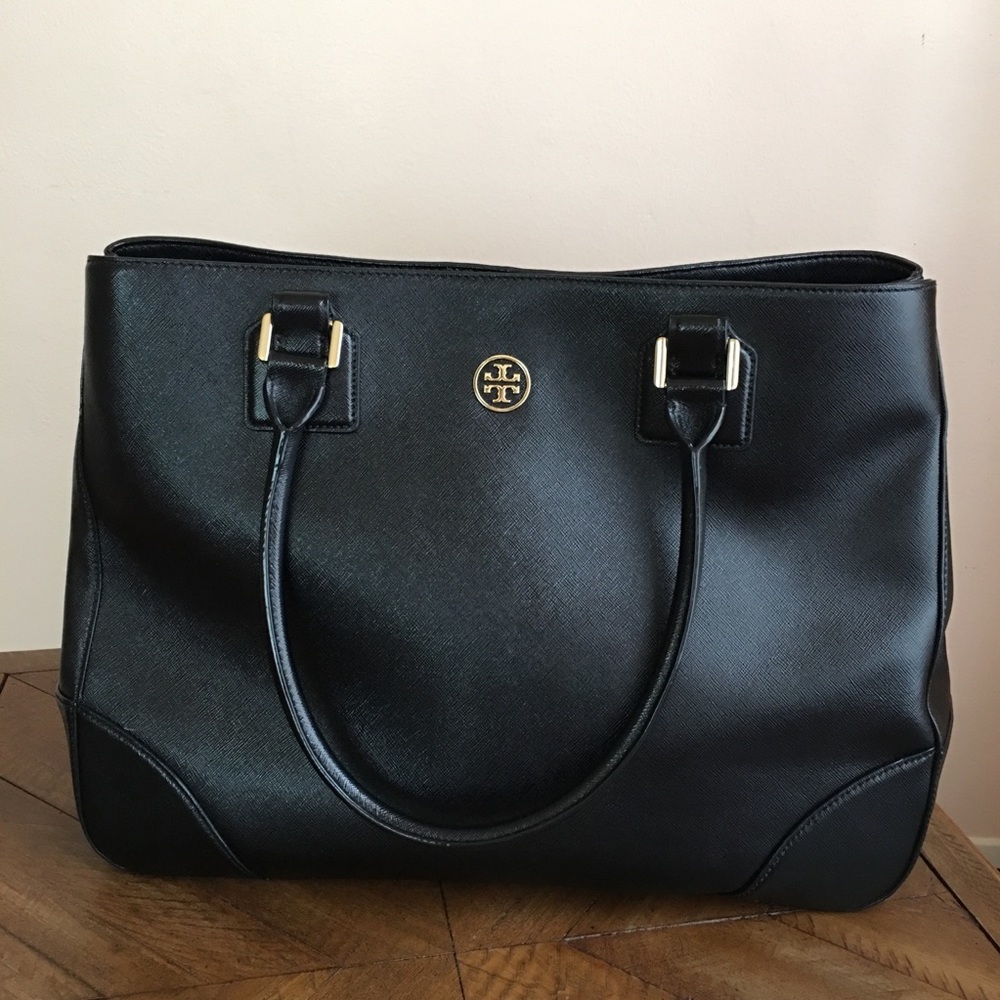 Tory Burch Large Black Shoulder Bag